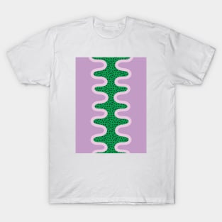 Unique Colorful Pattern - Green Purple T-Shirt